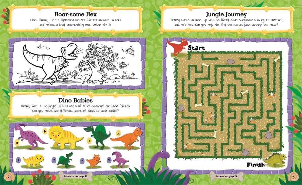 Dinosaur Activity Book (Bumper Book of Colouring and Activities)