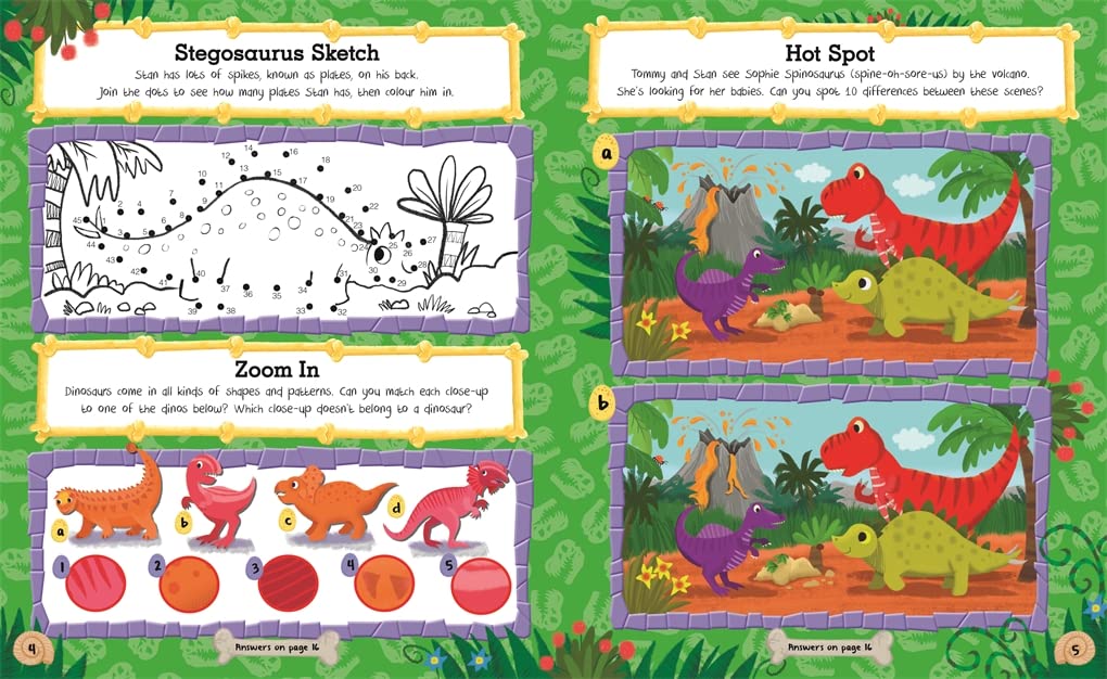 Dinosaur Activity Book (Bumper Book of Colouring and Activities)
